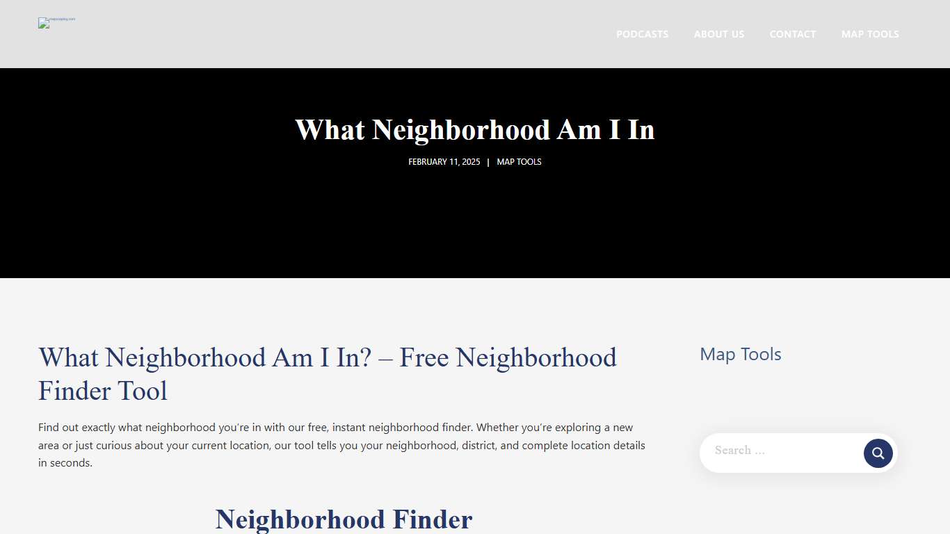 What Neighborhood Am I In - January 22, 2026